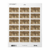 Achtergrond van tekenreeksen etiket (Full Sheet)