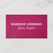 Achtergrond van textiel uit kunststofleder uit Fuc Visitekaartje (Voorkant)