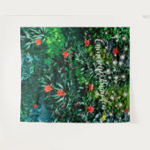 Achtergrond van Tropische Flowers Lights Wedding P Wandkleed (Voorkant (horizontaal))