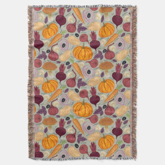 Achtergrond van verse groenten deken (Voorkant Verticaal)