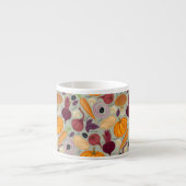 Achtergrond van verse groenten espresso kop (Voorkant)