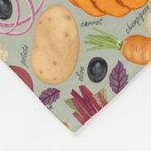 Achtergrond van verse groenten fleece deken (Hoek)