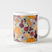Achtergrond van verse groenten grote koffiekop (Rechts)