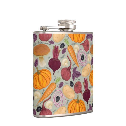 Achtergrond van verse groenten heupfles (Rechts)