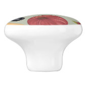 Achtergrond van verse groenten keramische knop (Zijkant)