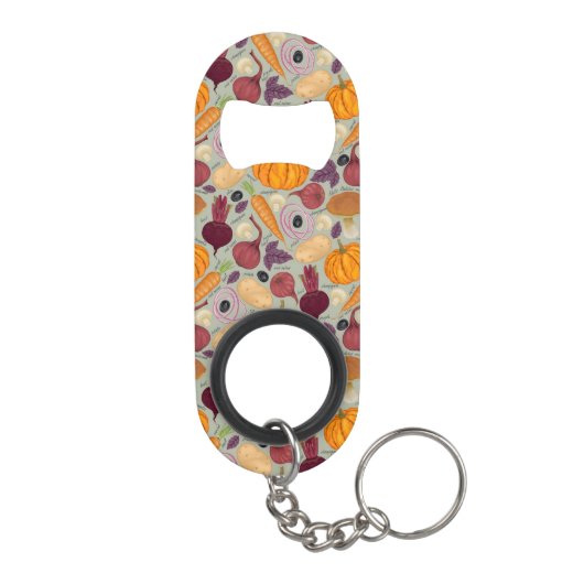 Achtergrond van verse groenten mini flessenopener (Achterkant)