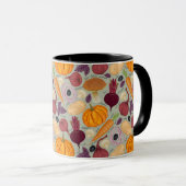 Achtergrond van verse groenten mok (Voorkant rechts)