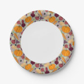 Achtergrond van verse groenten papieren bordje (Voorkant)