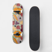 Achtergrond van verse groenten persoonlijk skateboard (Voorkant)