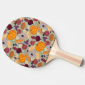 Achtergrond van verse groenten tafeltennisbatje (Zijkant)