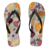 Achtergrond van verse groenten teenslippers (Voetbed)