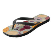 Achtergrond van verse groenten teenslippers (Schuin)