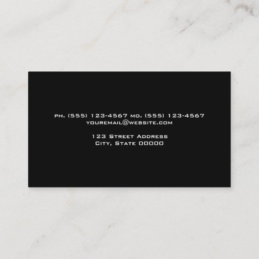 Achtergrond van vleugelplanken visitekaartje (Achterkant)