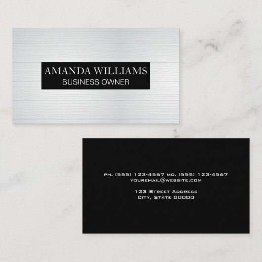 Achtergrond van vleugelplanken visitekaartje (Voorkant / Achterkant)