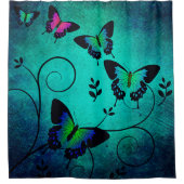 Achtergrond van vlinder textuur douchegordijn (Voorkant)