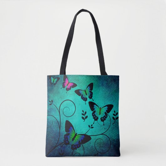 Achtergrond van vlinder textuur tote bag (Voorkant)