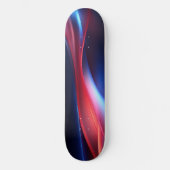 Achtergrond van vloeiende kleurrijke vormen persoonlijk skateboard (Voorkant)