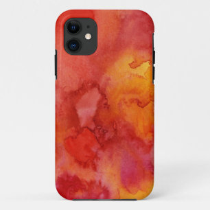 Achtergrond van waterverfschildering. iPhone 11 hoesje