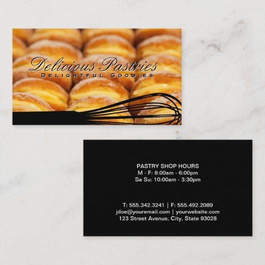 Achtergrond van whisky en banketbakkerswerk visitekaartje (Voorkant / Achterkant)