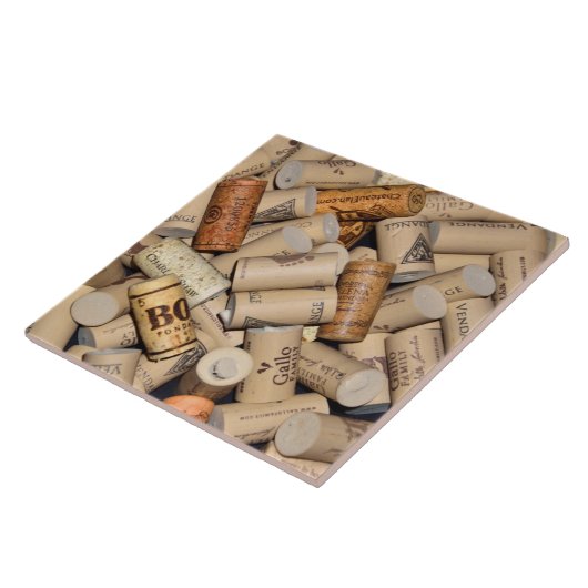 Achtergrond van wijnkurken tegeltje (Zijkant)