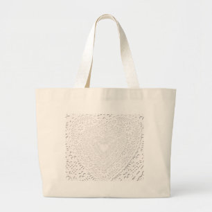 Achtergrond van witte frank voor faux grote tote bag