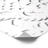 Achtergrond van witte frank voor faux poster (Hoek)