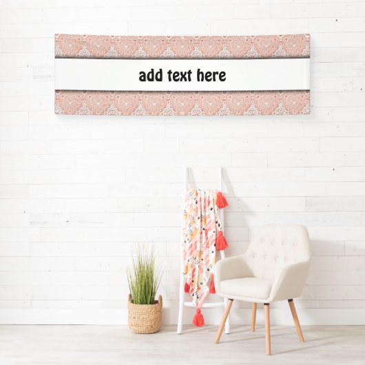 Achtergrond van witte frank voor faux spandoek (Insitu)