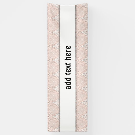 Achtergrond van witte frank voor faux spandoek (Verticaal)