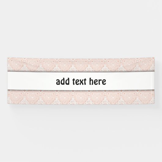 Achtergrond van witte frank voor faux spandoek (Horizontaal)