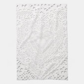 Achtergrond van witte frank voor faux theedoek (Verticaal)