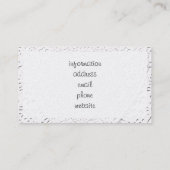 Achtergrond van witte frank voor faux visitekaartje (Achterkant)