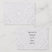 Achtergrond van witte frank voor faux visitekaartje (Voorkant / Achterkant)