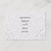 Achtergrond van witte frank voor faux visitekaartje (Achterkant)