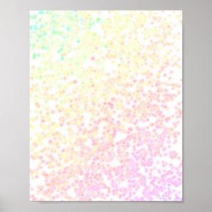 achtergrond van zachte pastelregenboog poster