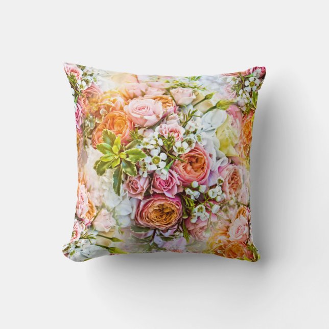 Achtergrond van zomerbloem, bloesems kussen (Voorkant)