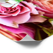 Achtergrond van zomerbloem, bloesems poster (Hoek)