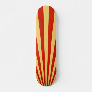 Achtergrond van zonlicht voor vlammen terugzetten persoonlijk skateboard