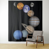 Achtergrond van zonnesysteemplaneten wandkleed (In situ)