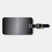 Achtergrond van zwart-wit tot grijs Fade Diamondpl Bagagelabel (Voorkant horizontaal)