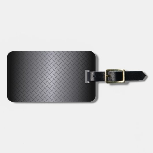 Achtergrond van zwart-wit tot grijs Fade Diamondpl Bagagelabel (Voorkant horizontaal)