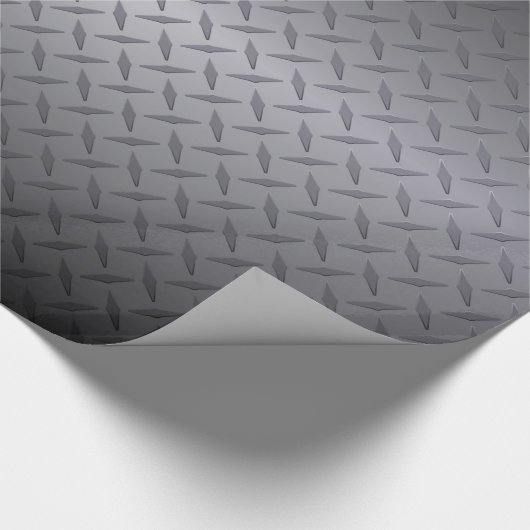 Achtergrond van zwart-wit tot grijs Fade Diamondpl Cadeaupapier (Hoek)