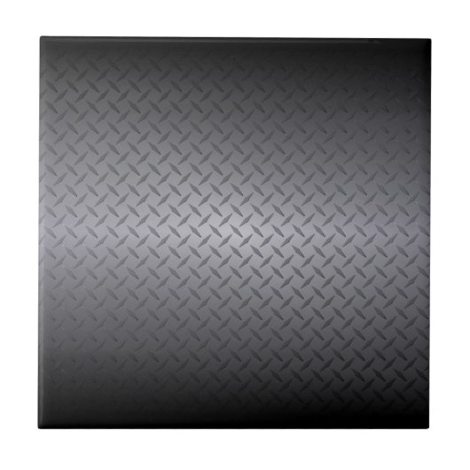 Achtergrond van zwart-wit tot grijs Fade Diamondpl Tegeltje (Voorkant)