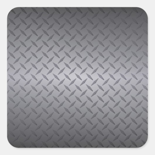 Achtergrond van zwart-wit tot grijs Fade Diamondpl Vierkante Sticker (Voorkant)