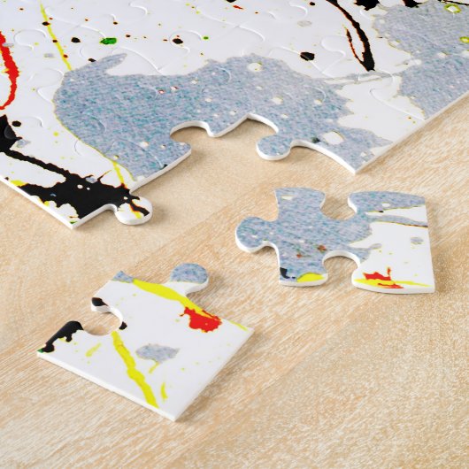 Achtergrond Verf Splatter Legpuzzel (Zijkant)