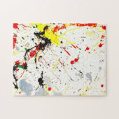 Achtergrond Verf Splatter Legpuzzel (Horizontaal)