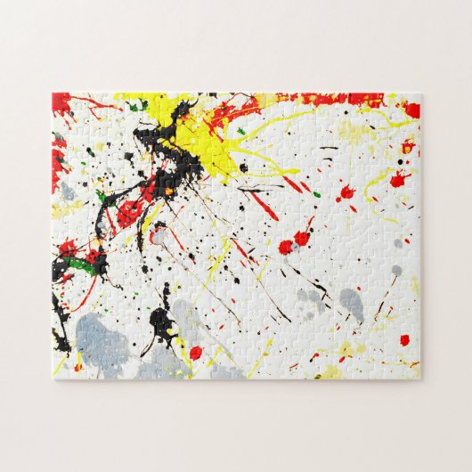 Achtergrond Verf Splatter Legpuzzel (Horizontaal)