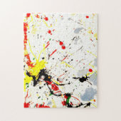 Achtergrond Verf Splatter Legpuzzel (Verticaal)