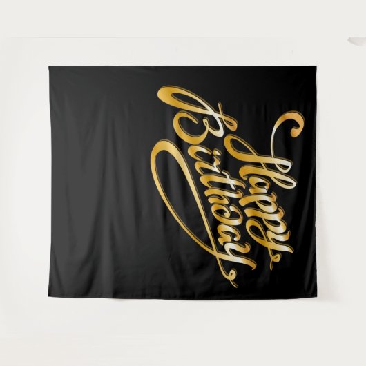 Achtergrond verjaardag wandkleed (Voorkant (horizontaal))