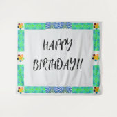 Achtergrond verjaardag wandkleed (Voorkant (horizontaal))