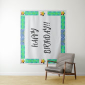 Achtergrond verjaardag wandkleed (In situ)